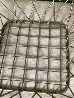 Panier en métal vintage des années 60