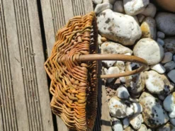 Panier en osier campagnard