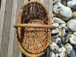Panier en osier campagnard