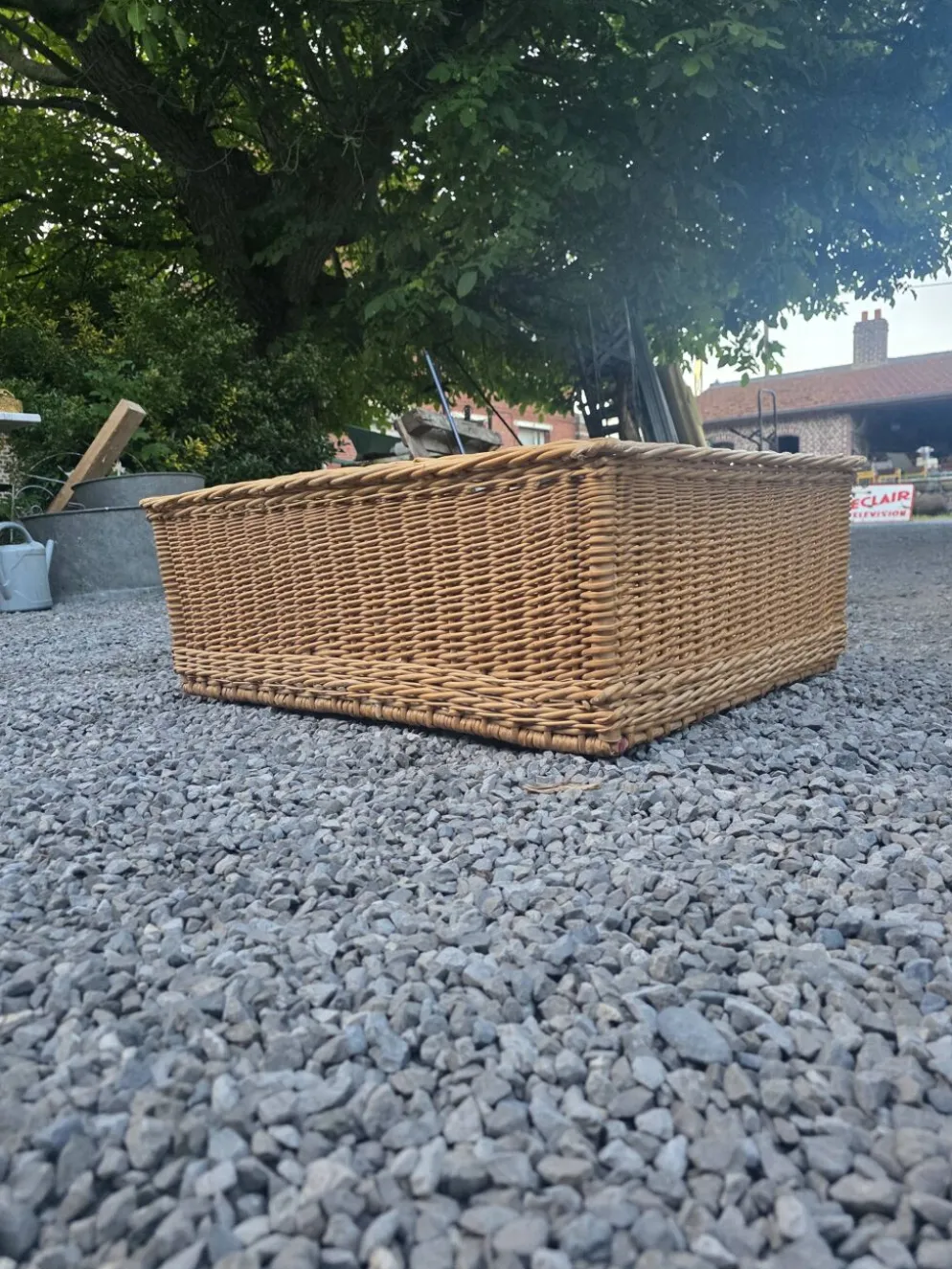 Panier en osier grand modèle