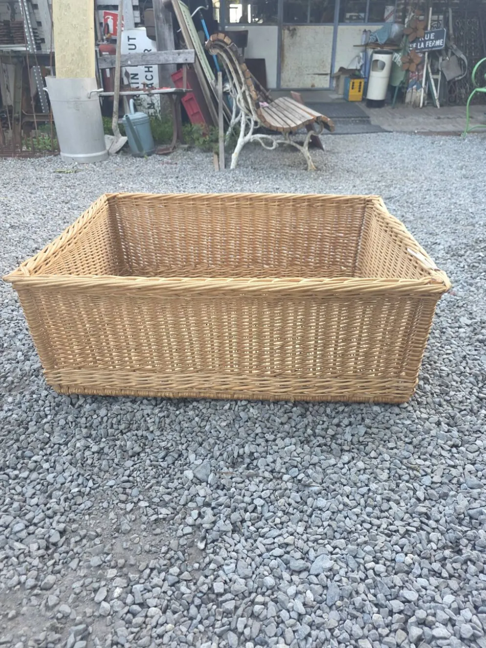 Panier en osier grand modèle