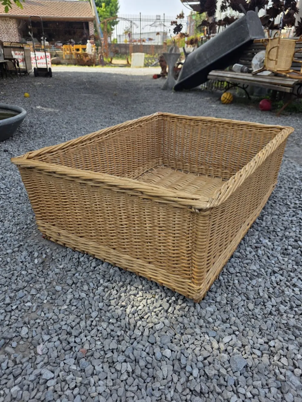 Panier en osier grand modèle