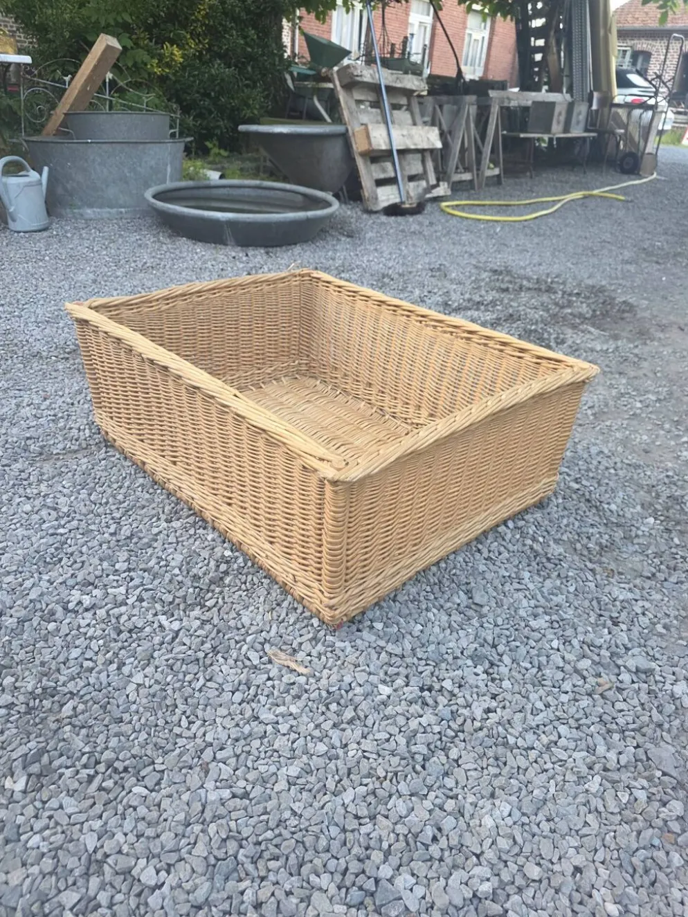 Panier en osier grand modèle
