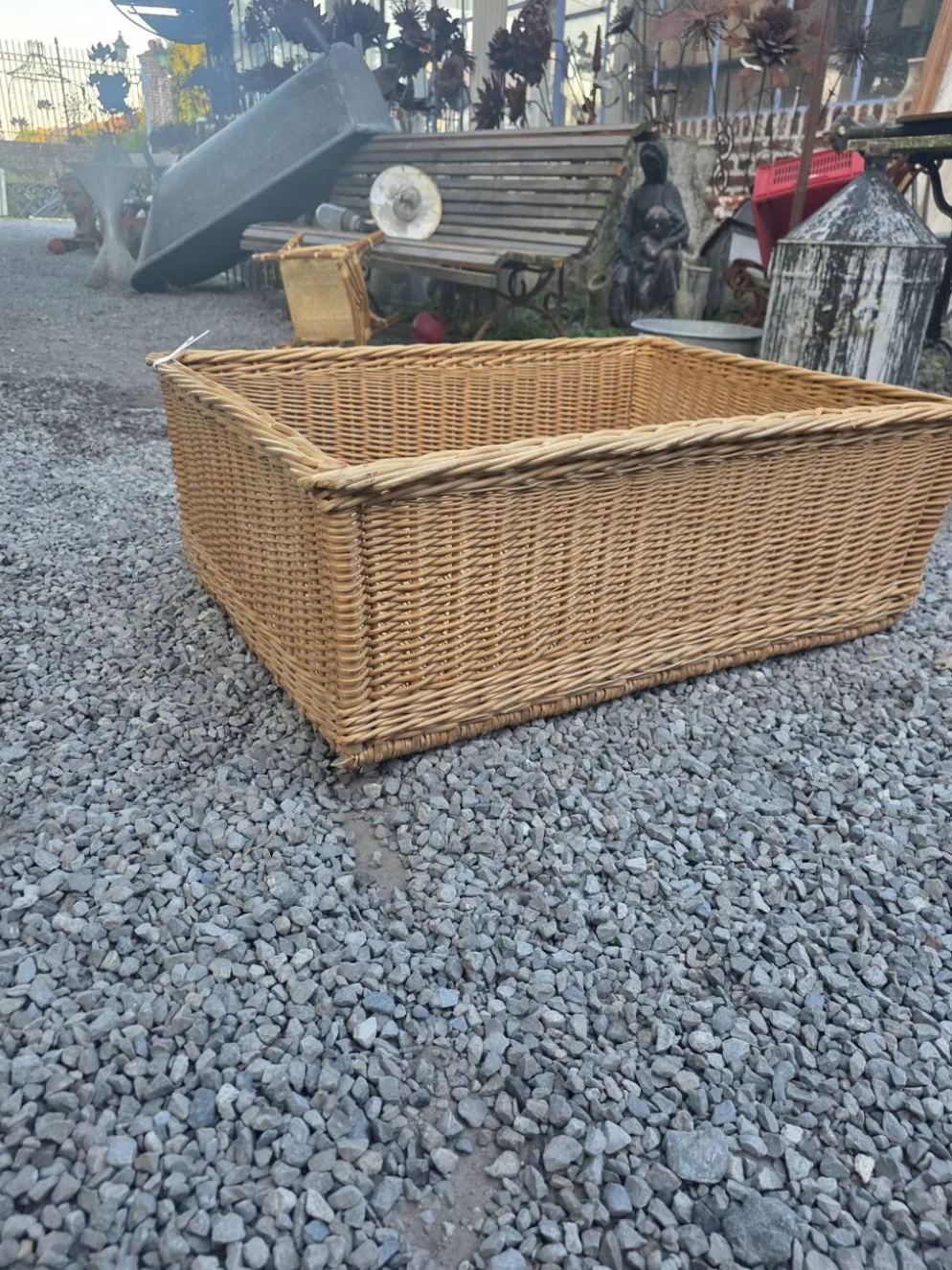 Panier en osier grand modèle