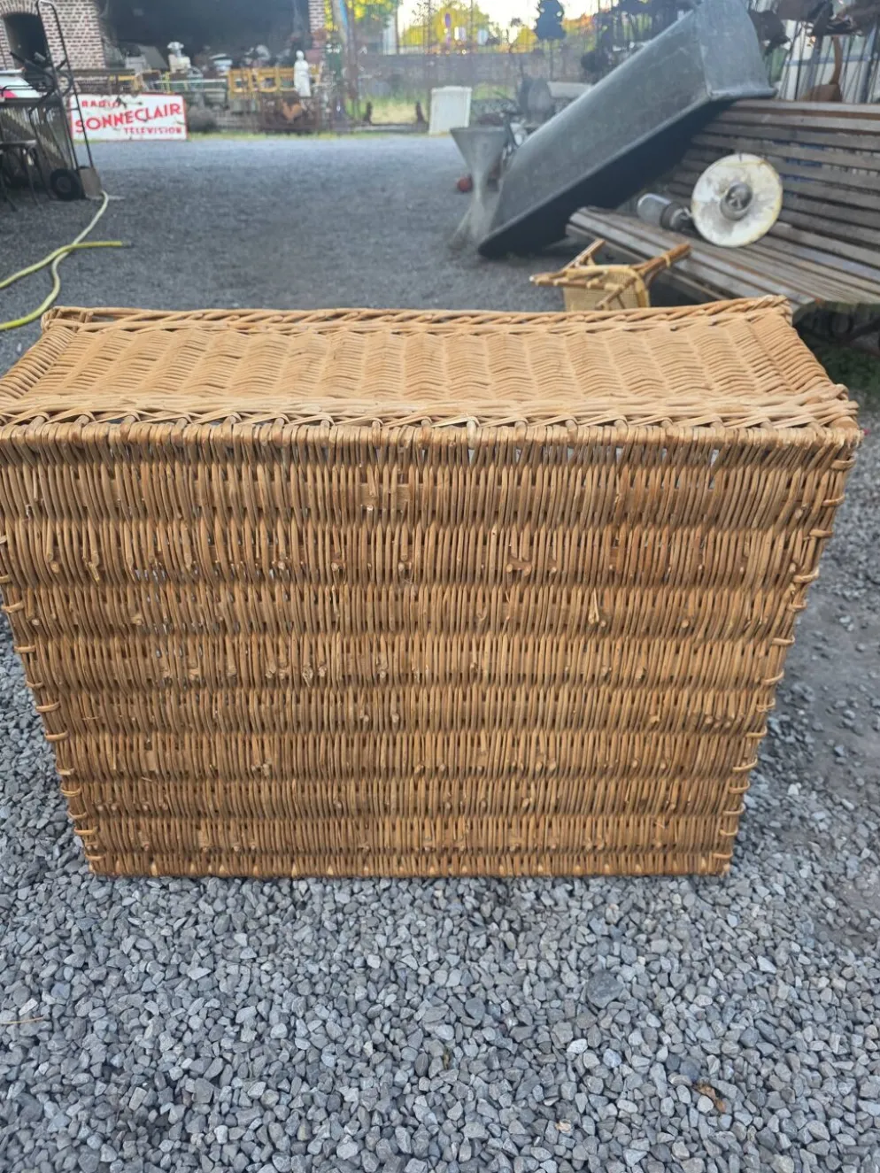 Panier en osier grand modèle