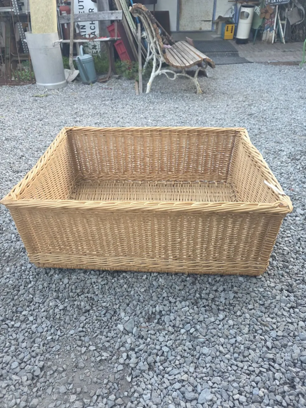 Panier en osier grand modèle