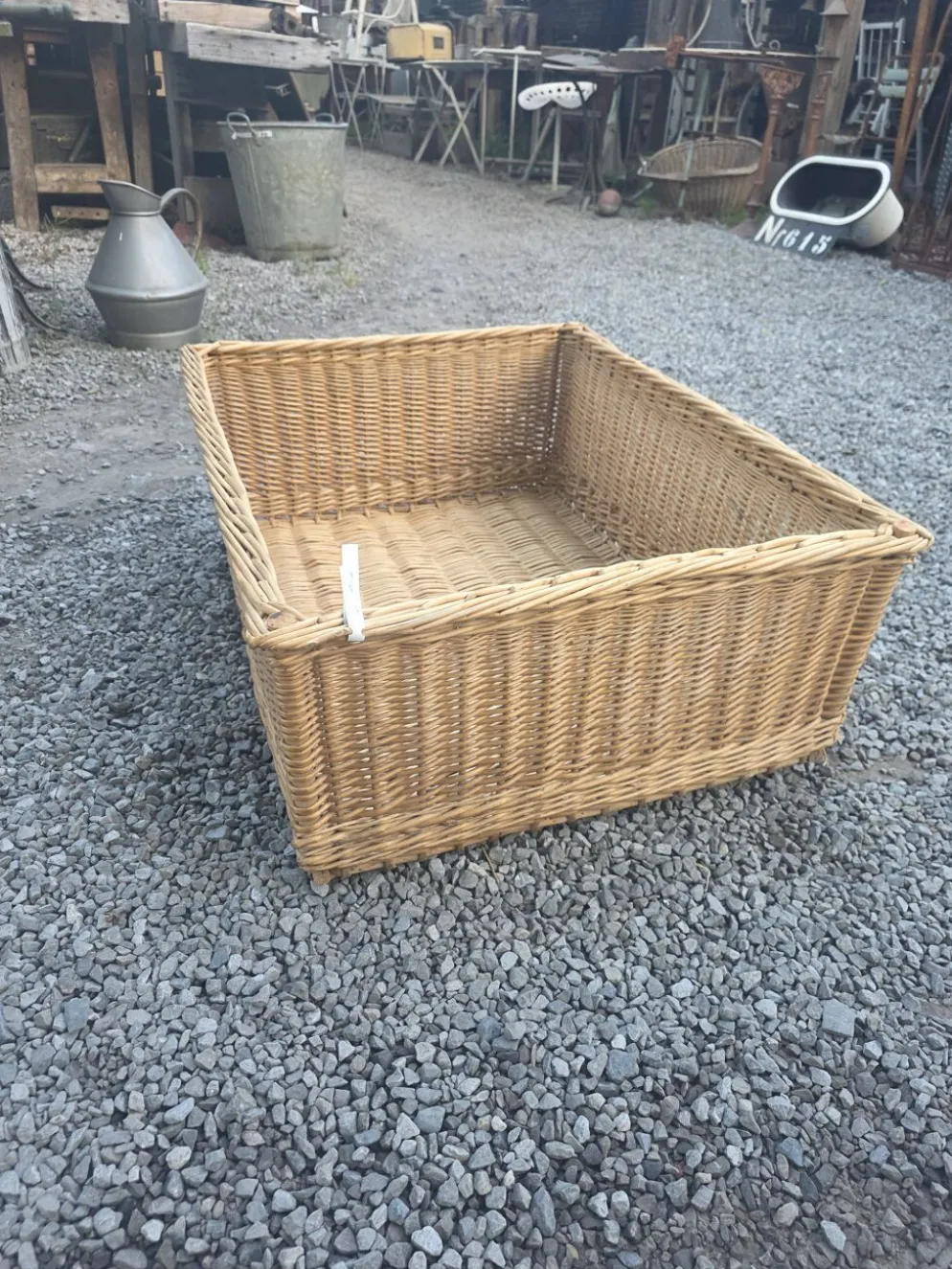 Panier en osier grand modèle