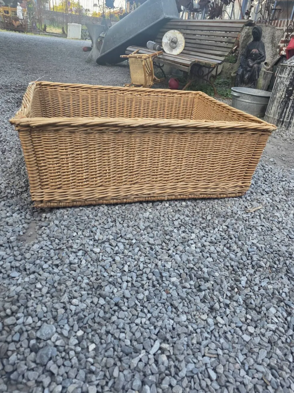 Panier en osier grand modèle