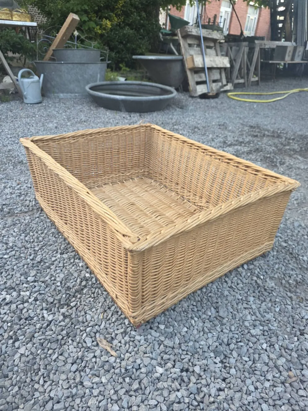 Panier en osier grand modèle