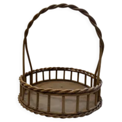 Panier en osier marron