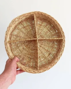 Panier en osier rustique de Provence – Vide-Poche – Milieu du 20e siècle