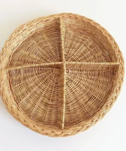 Panier en osier rustique de Provence – Vide-Poche – Milieu du 20e siècle