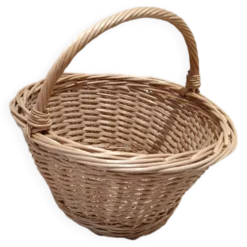 Panier en osier vintage