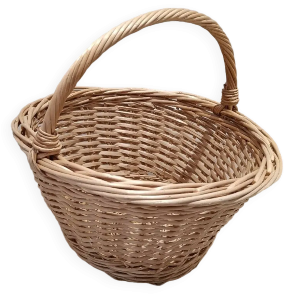 Panier en osier vintage