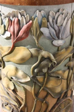 Panier en papier sculpté Art Nouveau