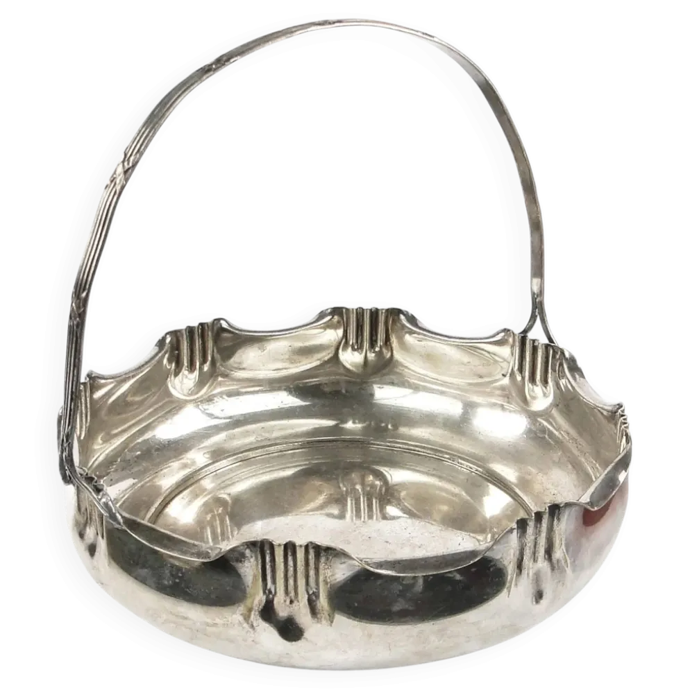 Panier à fruits Art Nouveau, argent, Kaiser, Allemagne, début du 20e siècle