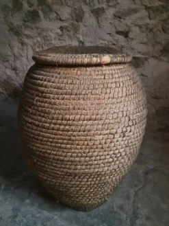Panier à grains français ancien – Auvergne, vers 1900