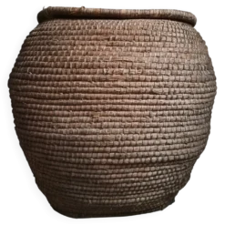 Panier à grains français ancien – Auvergne, vers 1900