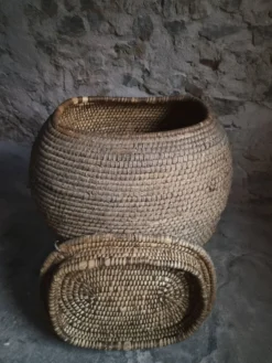Panier à grains français ancien – Auvergne, vers 1900
