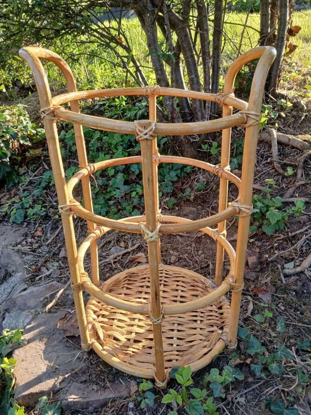 Panier à linge en osier
