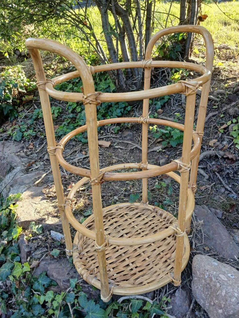 Panier à linge en osier