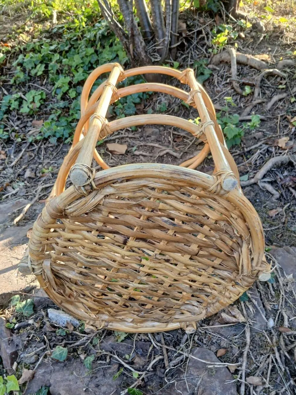 Panier à linge en osier