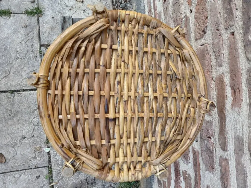 Panier à linge en osier