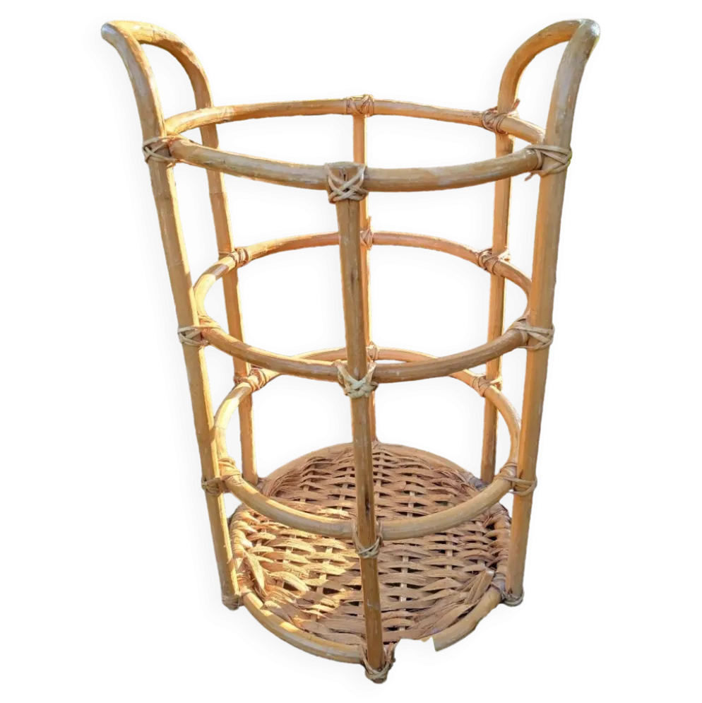 Panier à linge en osier