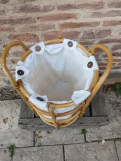 Panier à linge en osier