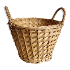 Panier osier avec poignets