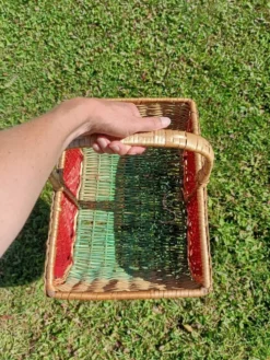 Panier pastèque rétro