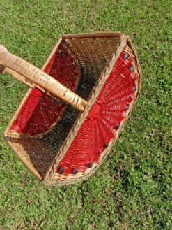 Panier pastèque rétro
