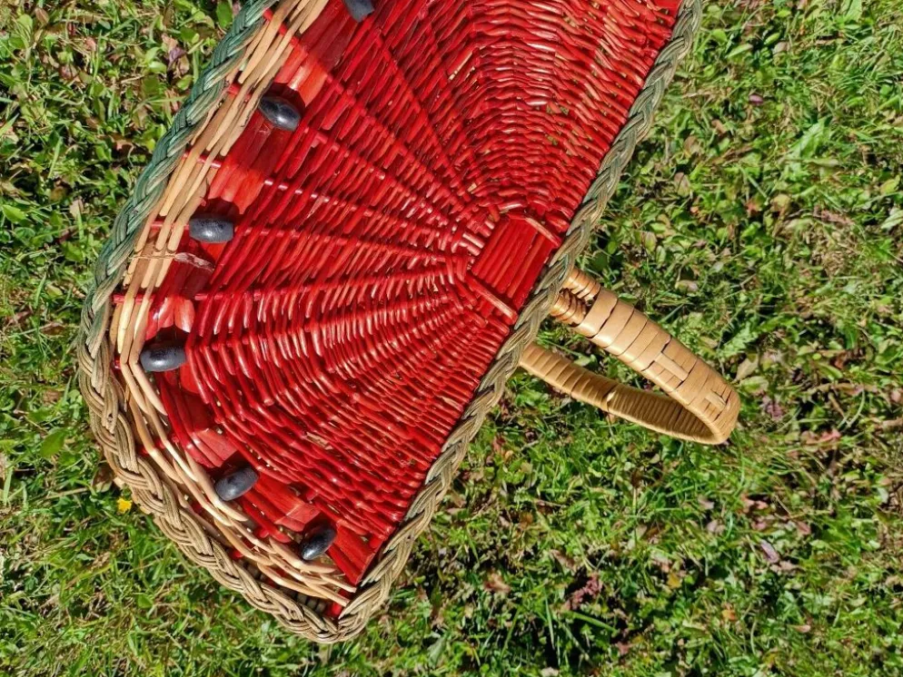 Panier pastèque rétro