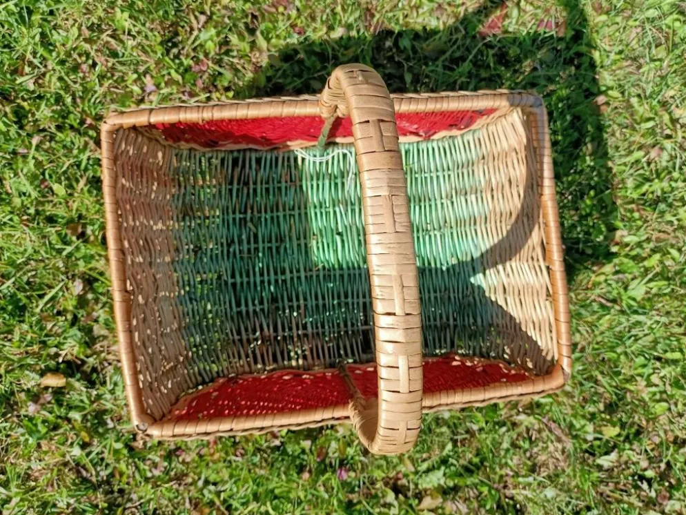 Panier pastèque rétro