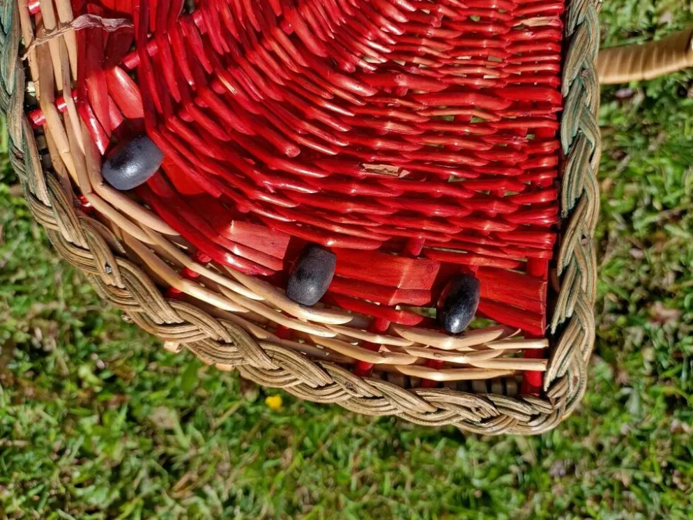 Panier pastèque rétro