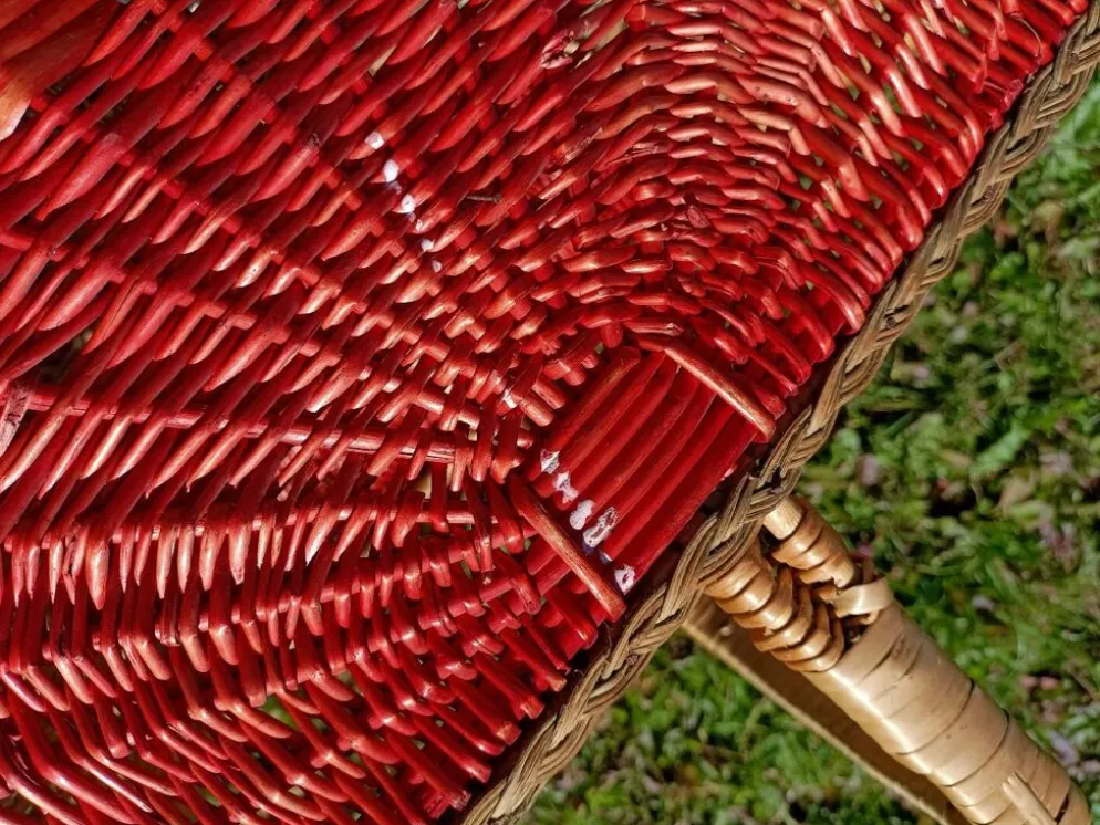 Panier pastèque rétro
