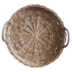 Panier plateau rond en osier