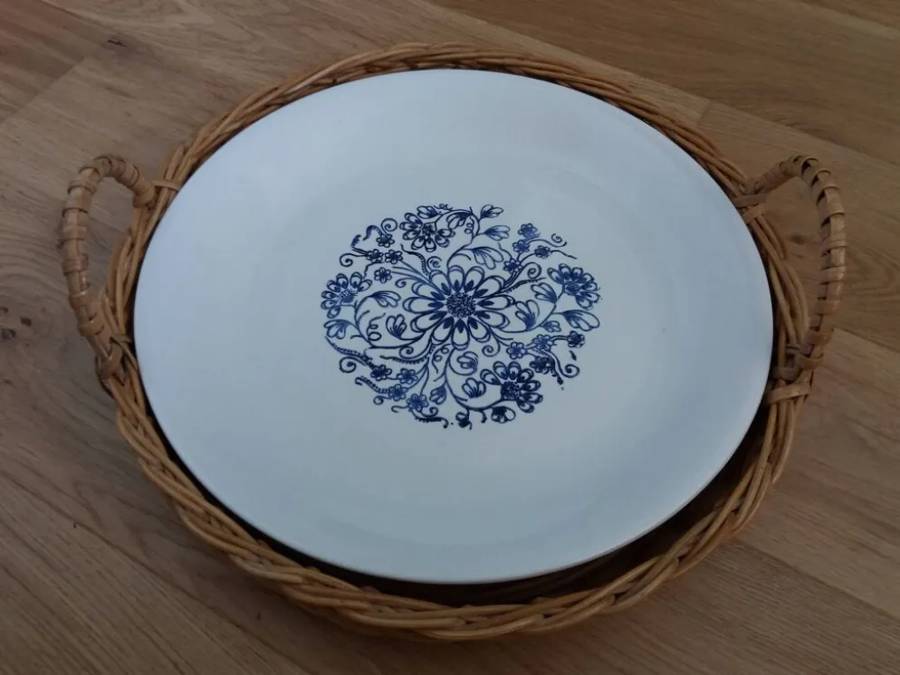 Panier plateau rond en osier