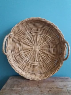 Panier plateau rond en osier