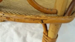 Panier porte-bouteille bar en rotin