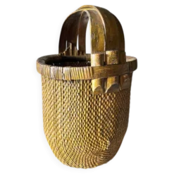 Panier à riz ancien tressé
