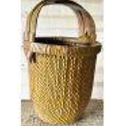 Panier à riz ancien tressé