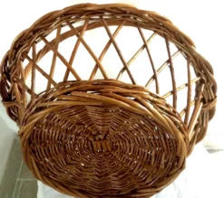 Panier rond ancien jours croisés