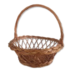 Panier rond ancien jours croisés