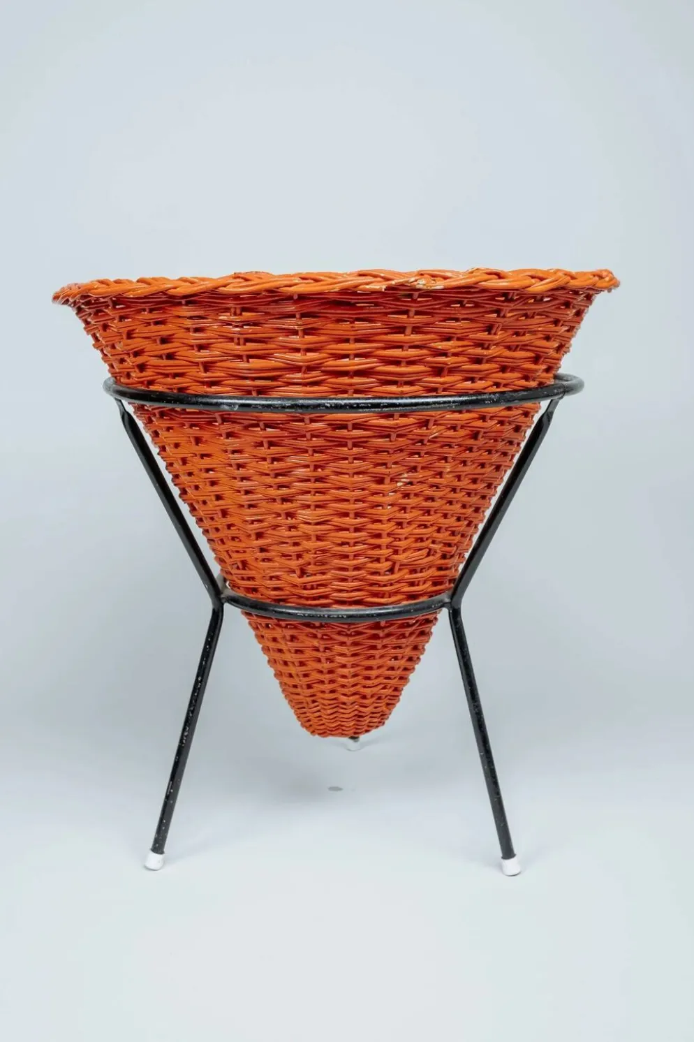 Panier vintage orange pour plantes ou jouets, Dirk van Sliedrecht pour Rohé