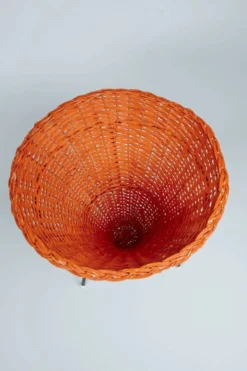 Panier vintage orange pour plantes ou jouets, Dirk van Sliedrecht pour Rohé