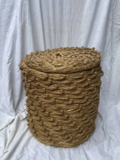 Panier vintage paille tressée