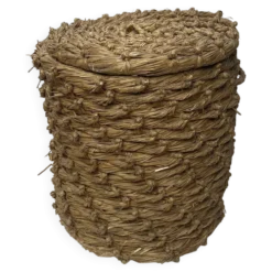 Panier vintage paille tressée