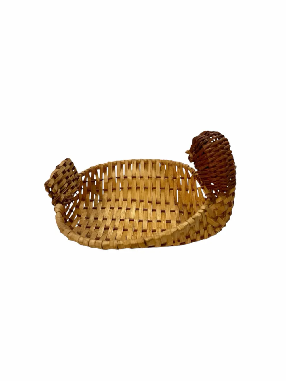 Panière canard en osier tressé