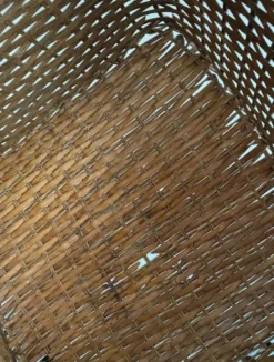Panière en bois et osier